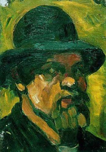 Theo van Doesburg Self-portrait wit hat. Germany oil painting art